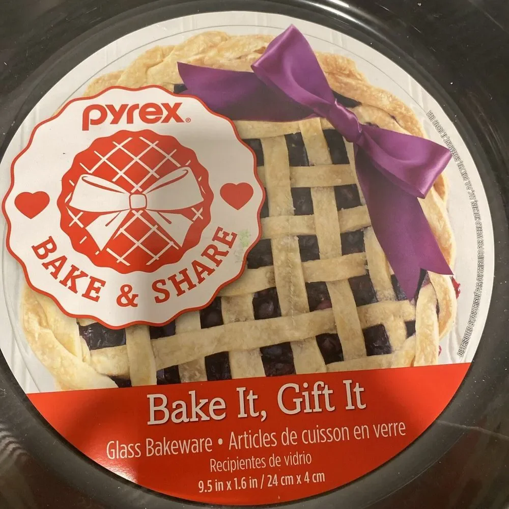 New Clear Pie‎ Pyrex Glass Bakeware Bake and Share 9.5